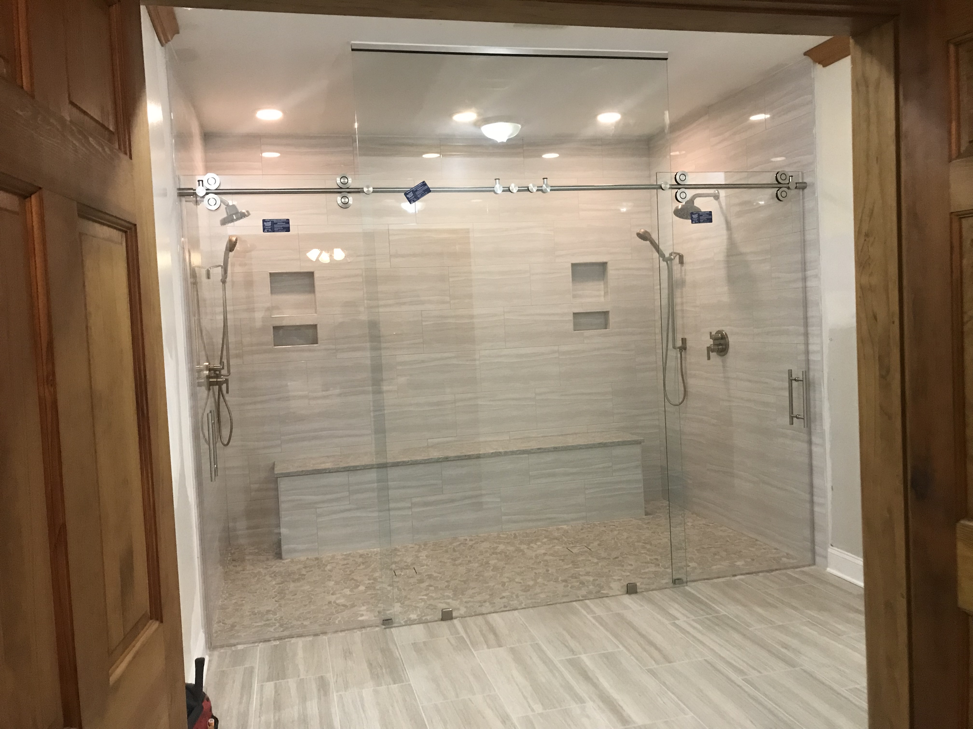 Wide sliding shower enclosure from the AS&G portfolio